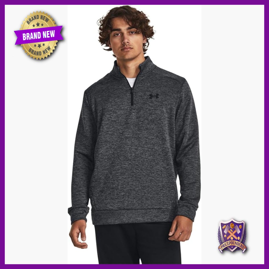 Men's Quarter Zip Fleece Hoodie With Kangaroo Pocket For Active Wear